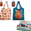 Foldable Reusable Shopping Bag - Highland Coo Cow