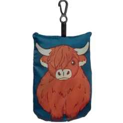 Foldable Reusable Shopping Bag - Highland Coo Cow