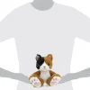 Footsies Plush Calico Kitty Cat Glittery Eyes & Embroidered Feet, So Cute!