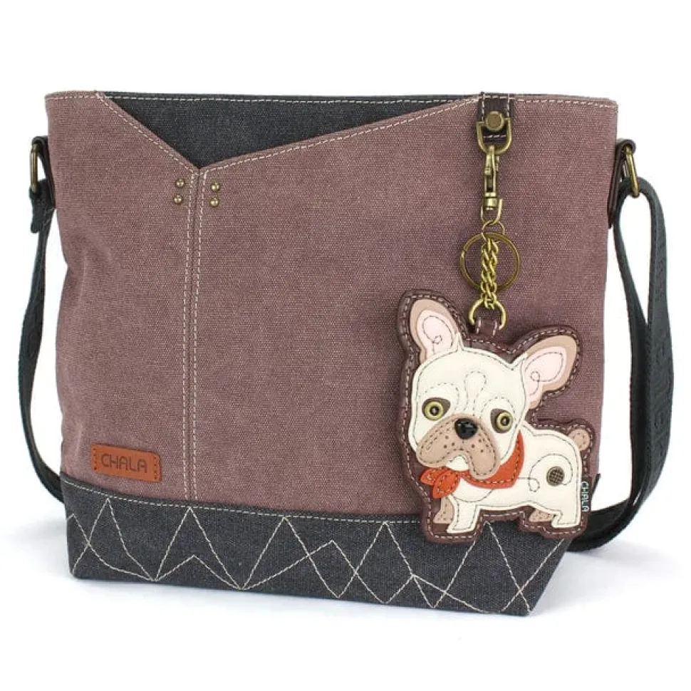 French Bulldog Handbag, Wallet Collection by Chala-NEW! Vegan!