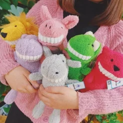 Funny Big Toothed Grin Plush Animals and Keychains TOO CUTE!