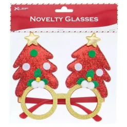 Funny Christmas Tree Glasses for Parties SET of 2