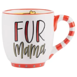 Fur Mama Colorful Pet Lover's Hand Made Coffee Mug