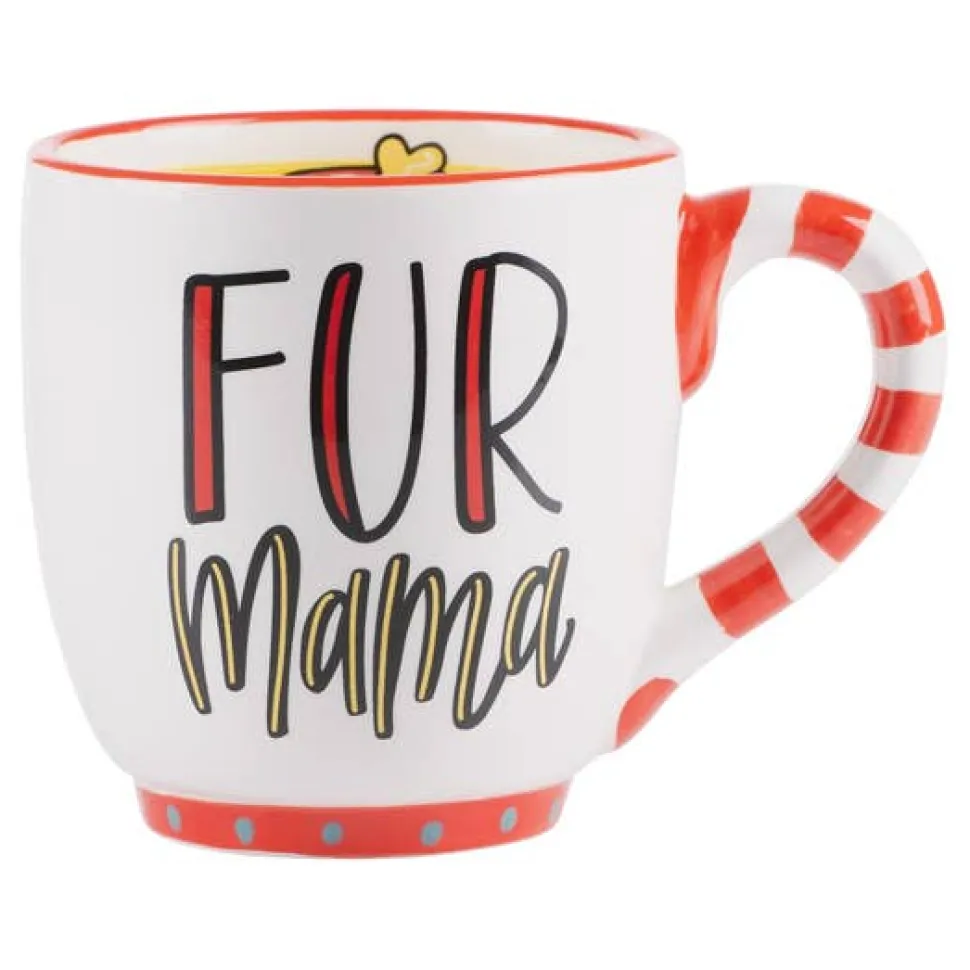Fur Mama Colorful Pet Lover's Hand Made Coffee Mug