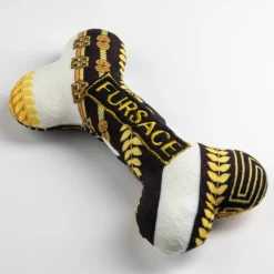 Fursace Bone for Dogs with Squeaker Inside Plush Parody Pet Chew Toy