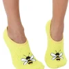 Fuzzy Bee Slipper Socks with Grips