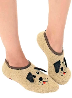 Fuzzy Dog Slipper Socks by Living Royal