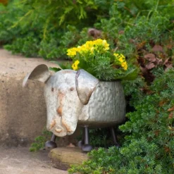 Galvanized Animal Planters in 6 Assorted Styles