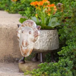 Galvanized Animal Planters in 6 Assorted Styles