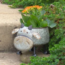Galvanized Animal Planters in 6 Assorted Styles