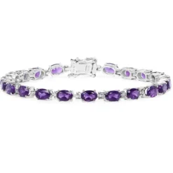 Gemstone Bracelets in Sterling Silver-Amethyst, Sapphire, Peridot and MORE!