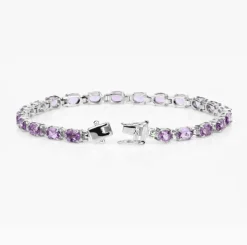 Gemstone Bracelets in Sterling Silver-Amethyst, Sapphire, Peridot and MORE!