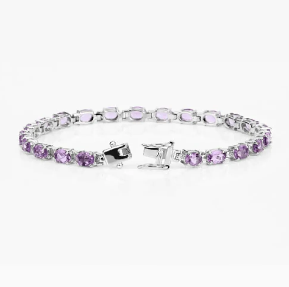 Gemstone Bracelets in Sterling Silver-Amethyst, Sapphire, Peridot and MORE!