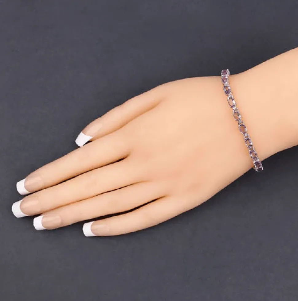 Gemstone Bracelets in Sterling Silver-Amethyst, Sapphire, Peridot and MORE!