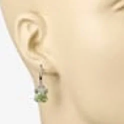 Gemstone Butterfly Earrings in Sterling Silver-Amethyst, Garnet, Peridot or Topaz