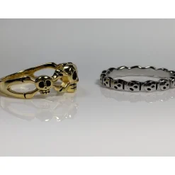 Ghosts or Skull & Crossbones Sterling Silver Rings, so cute!