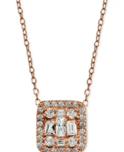 Giani Bernini Cluster Necklaces NEW! Rose or Yellow Gold Plated Sterling Silver