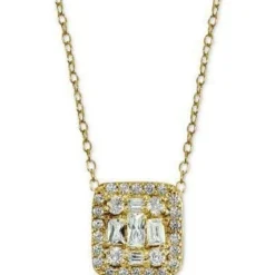 Giani Bernini Cluster Necklaces NEW! Rose or Yellow Gold Plated Sterling Silver