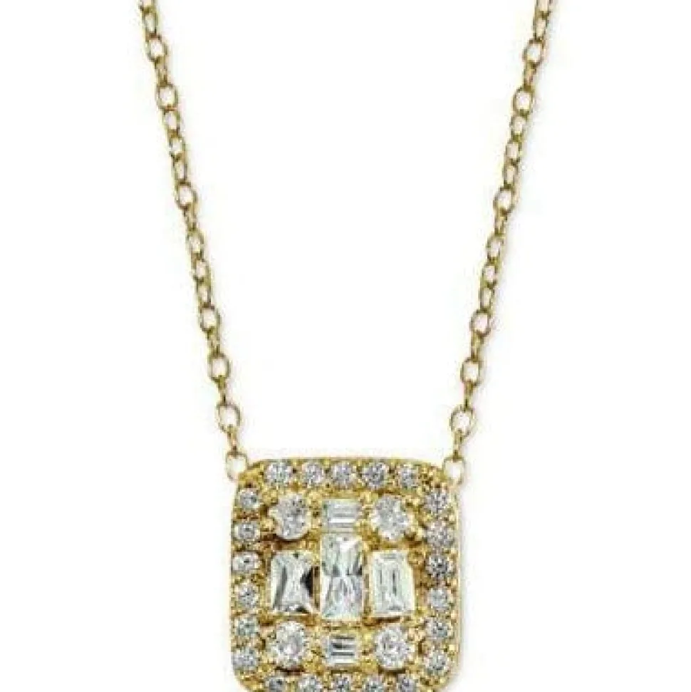 Giani Bernini Cluster Necklaces NEW! Rose or Yellow Gold Plated Sterling Silver