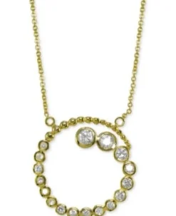 Giani Bernini Spiral Journey Necklace in Gold Plated Italian Sterling Silver