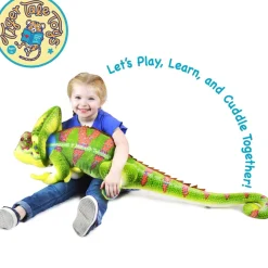 Giant Lifelike Plush Chameleon 46 Inch Stuffed Animal