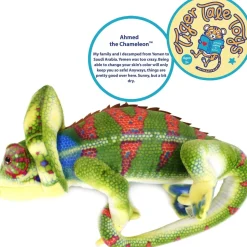 Giant Lifelike Plush Chameleon 46 Inch Stuffed Animal