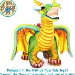 Giant Plush 29 Inch Stuffed Dragon Denvar Realistic