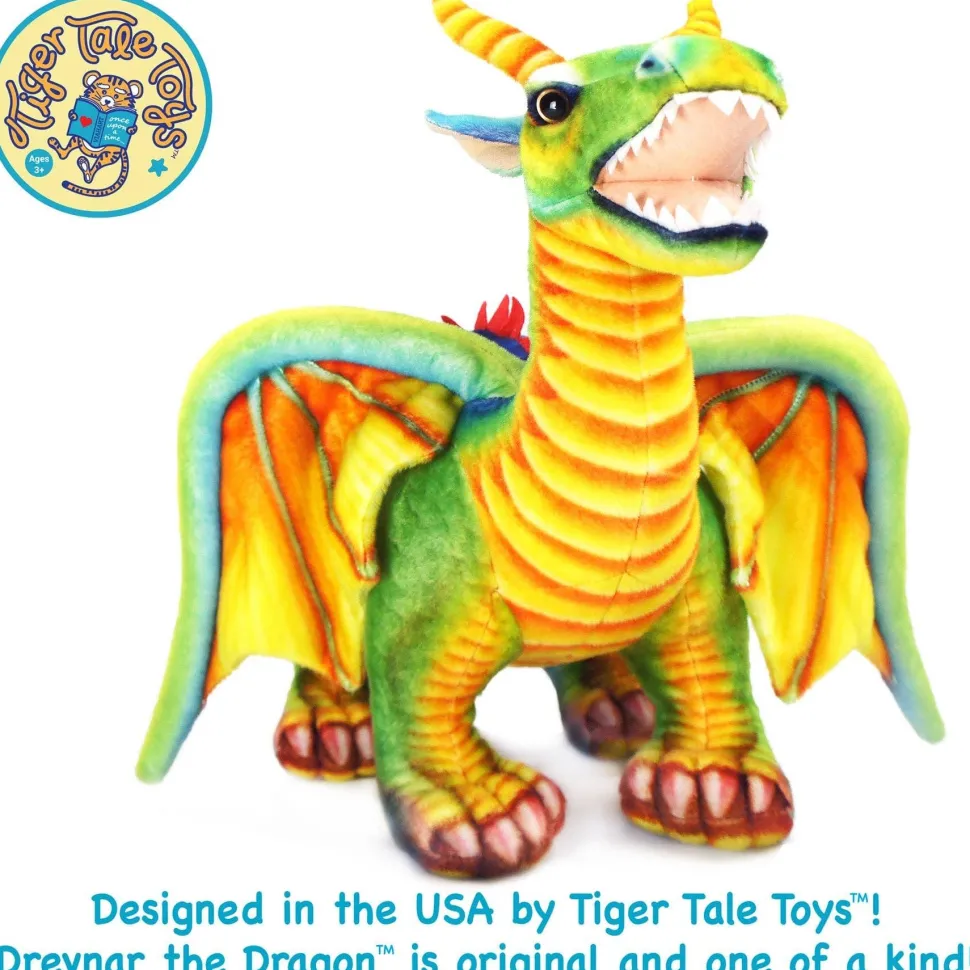 Giant Plush 29 Inch Stuffed Dragon Denvar Realistic