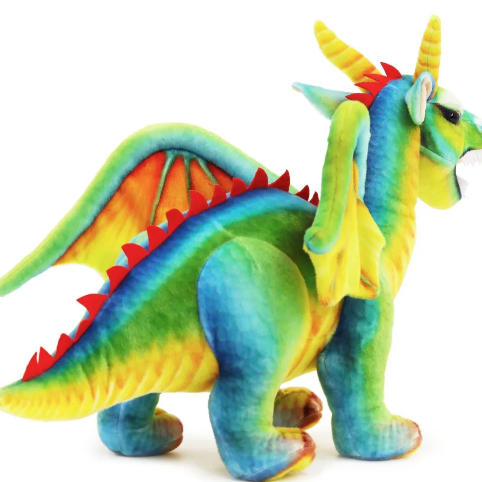Giant Plush 29 Inch Stuffed Dragon Denvar Realistic
