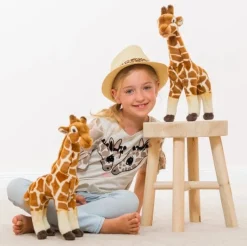 Giraffe Standing 38 cm by Teddy Hermann