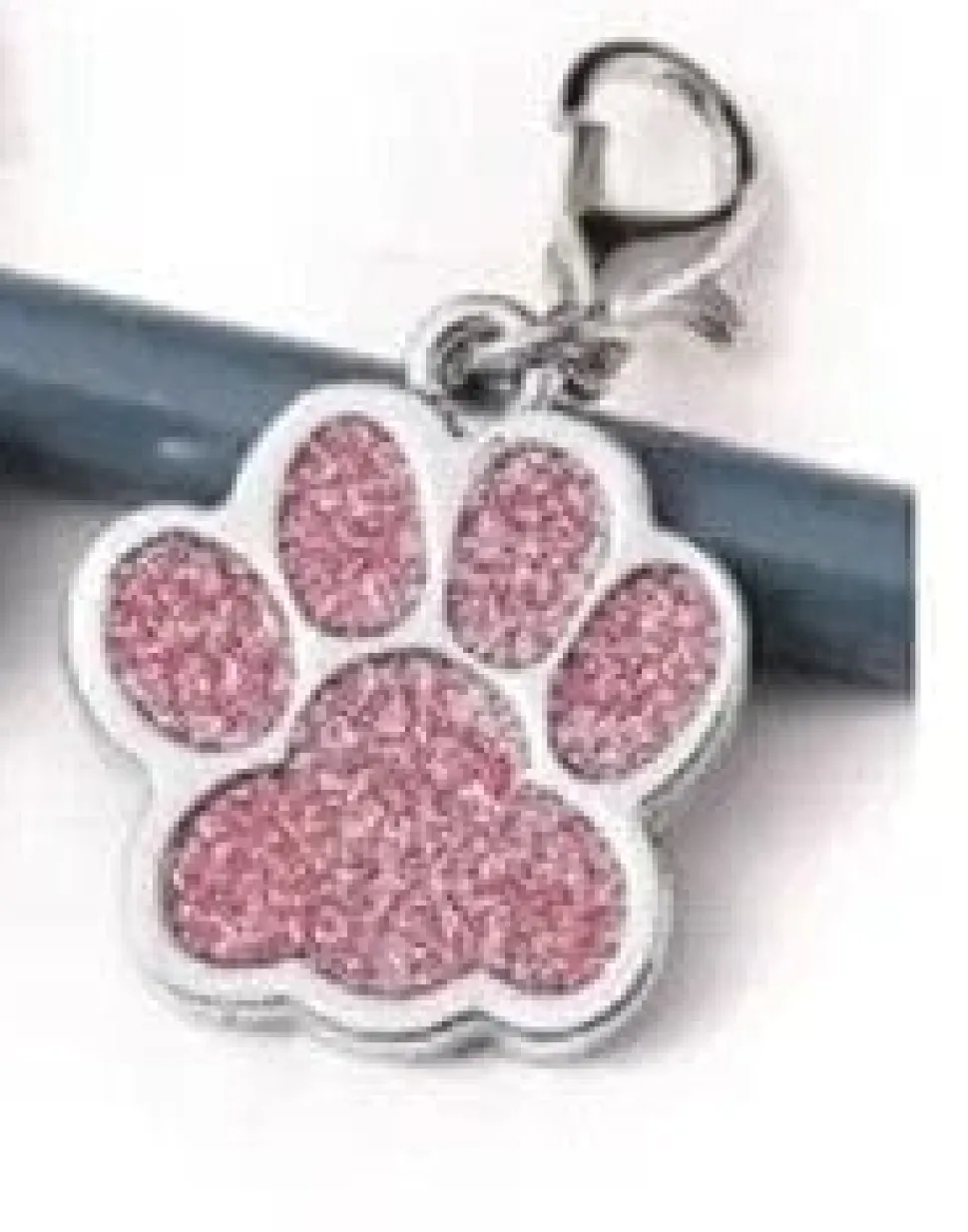 Glittery Paw Dog ID Name Tags Beautiful Sparkling Glitter Paw, Personalized for Your Pet!