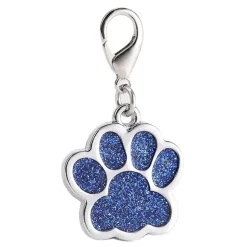 Glittery Paw Dog ID Name Tags Beautiful Sparkling Glitter Paw, Personalized for Your Pet!