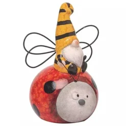 Gnome and Friend Figurines - Bee and Ladybug Decoration