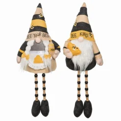 Gnome Honey Bee Shelf Sitters Plush Bee Yourself, Bee Kind