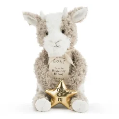 Goat-Greatest Of All Time Celebrate Me Plush-Goat with Congratulations Message by Demdaco *
