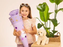 Golden Retriever or Yellow Labrador, Sitting 25 cm - plush toy - soft toy