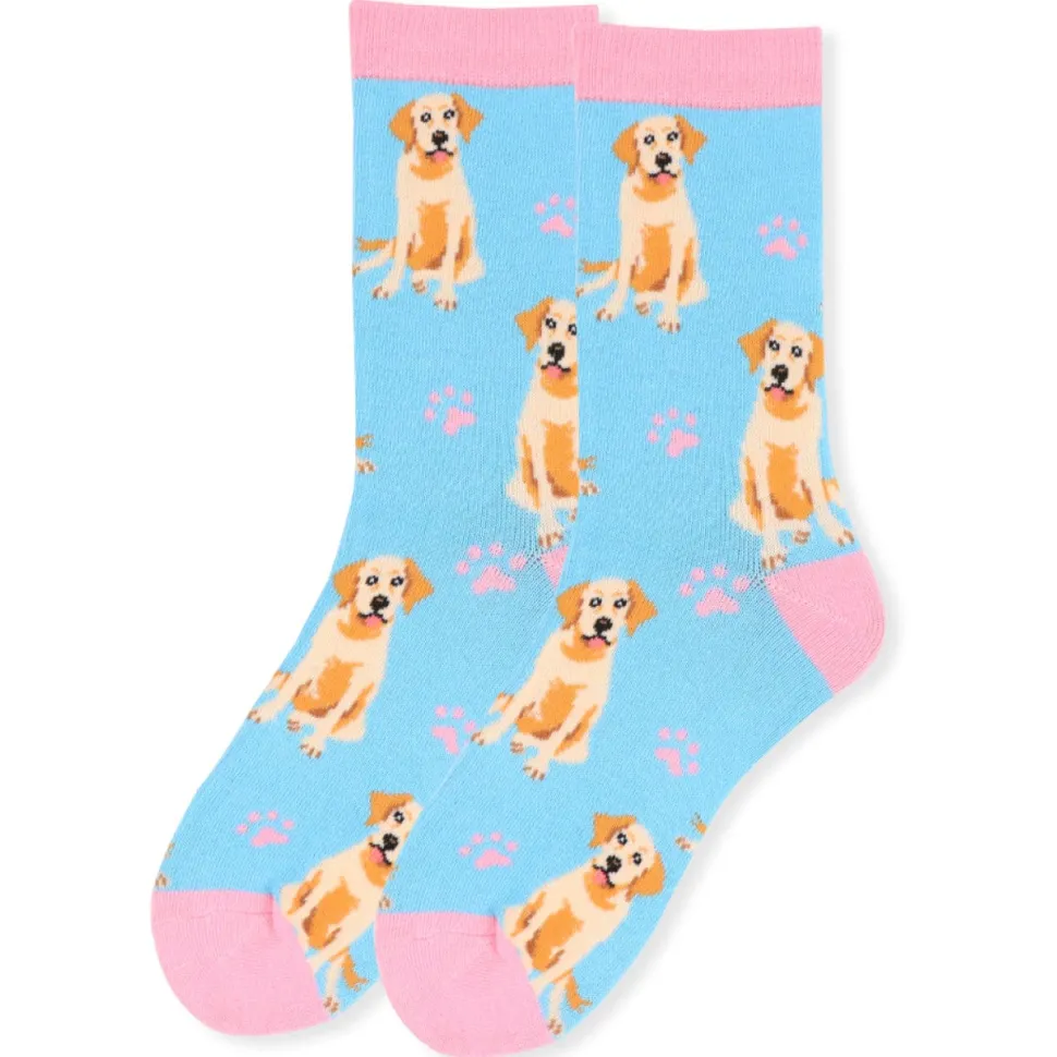 Golden Retriver or Yellow Lab Crew Socks Men Women Sizes Quality