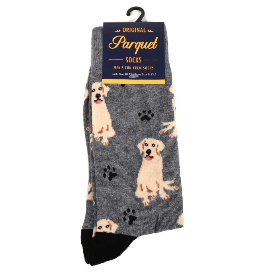 Golden Retriver or Yellow Lab Crew Socks Men Women Sizes Quality
