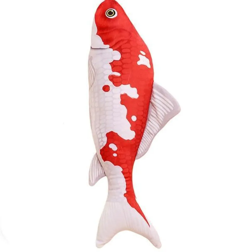 Goldfish Cat Toys with Catnip Plush Stuffed Fishes Cutest Interactive Cat Chew Toys
