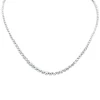 Graduated Natural Diamond Tennis Necklaces 14K Gold BEST BUY!