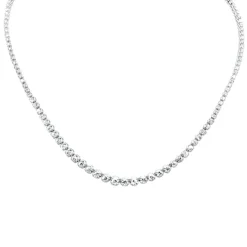 Graduated Natural Diamond Tennis Necklaces 14K Gold BEST BUY!