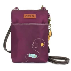 Gray & Orange Tabby Cat Collection Keychain, Wallet, Crossbody by Chala Vegan