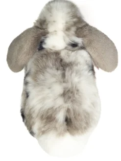 Gray and White Lop Earred Ram Rabbit Plush Toy by Teddy Hermann