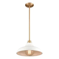 Grenville 13'' Wide 1-Light Farmhouse Pendant Light Fixture