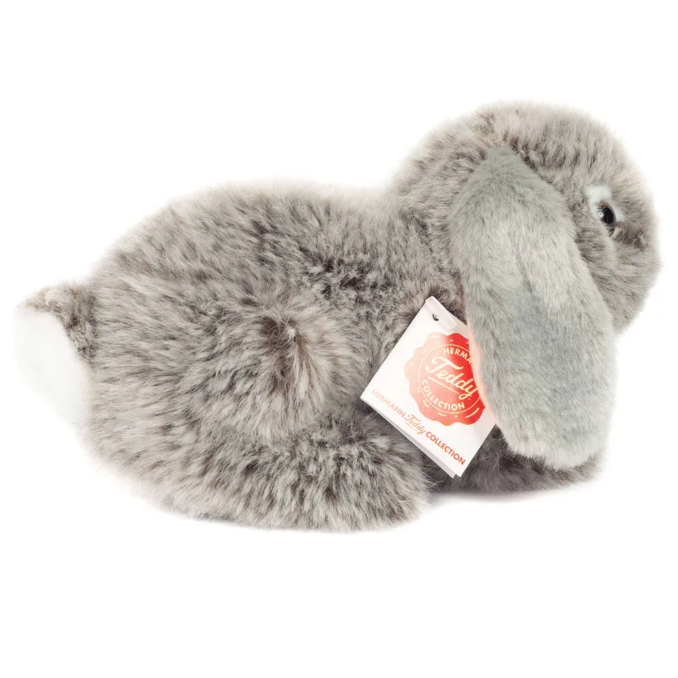 Grey Floppy Earred Bunny Rabbit 18 cm - plush soft toy by Teddy Hermann