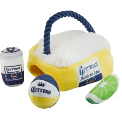 Grrrona Mexican Beer for Dogs Fun Plush Activity Toy for Dogs Parody Pet Chew Toy