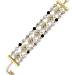 Guess Flower Inspired Black and White Necklace and Bracelet, SET or Pieces