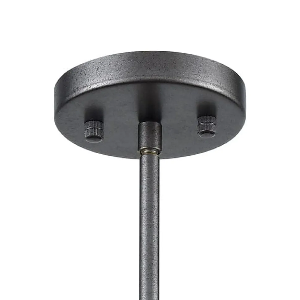 Halstead 6-Lght Chandelier W/Wood & Wire Mesh Shade