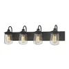 Hamel 4-Lght Vnty Lamp W/Glss