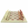 Hand Carved Kenya Traditional Soapstone Animal Chess Set or Pieces- 15" Board